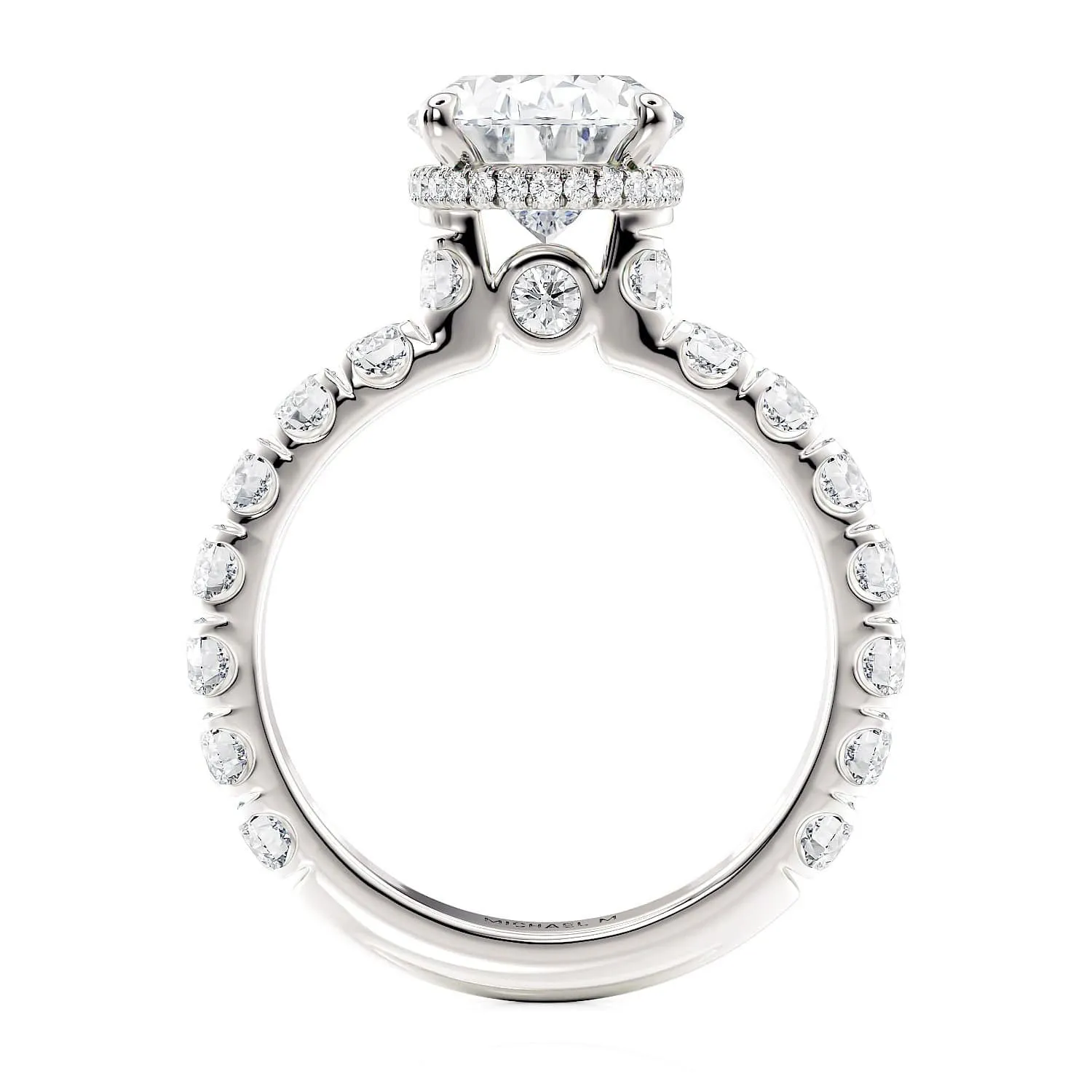 0.94ctw Oval Diamond Engagement Ring