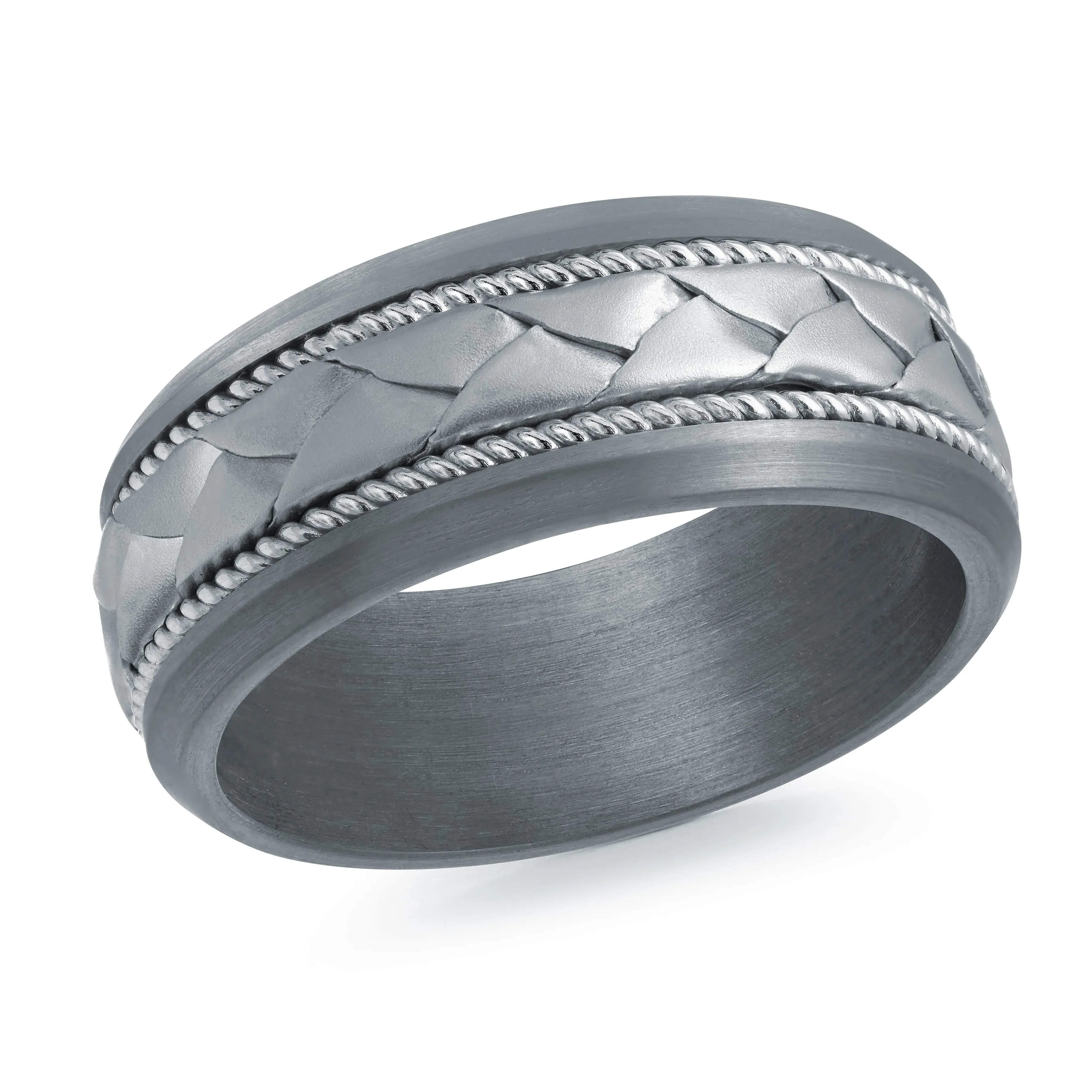 14K White Gold Ring from the Tantalum Collection by Malo - MRDTC-028-8W