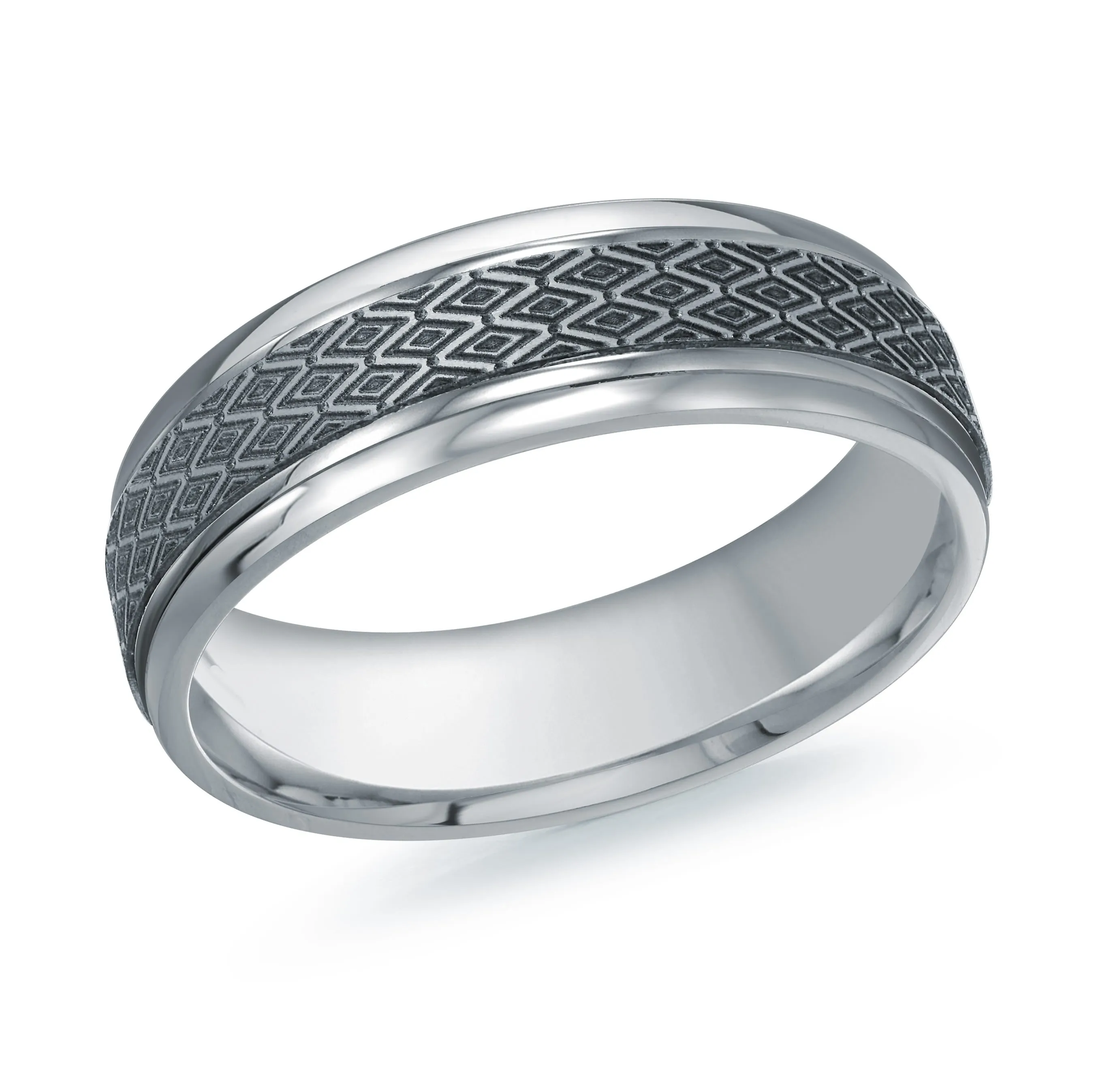 14K White Gold Ring from the Tantalum Collection by Malo - MRDTN-022-6W