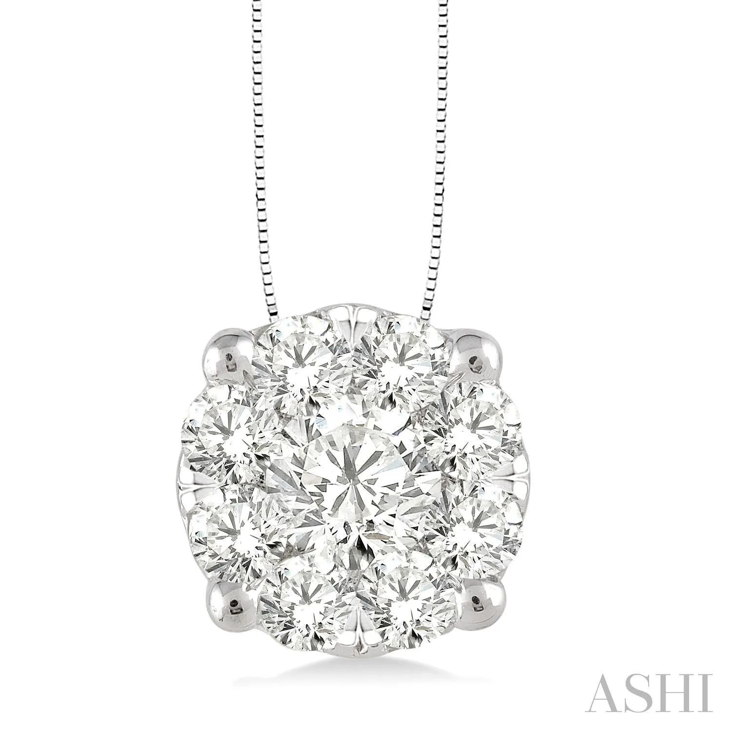 3/4 Ctw Lovebright Round Cut Diamond Pendant