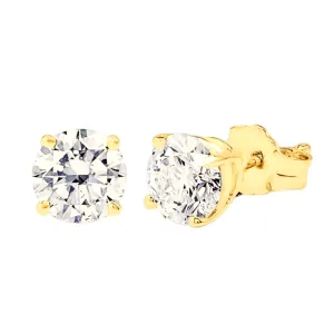 3/4ctw Lab Grown Diamond Stud Earrings