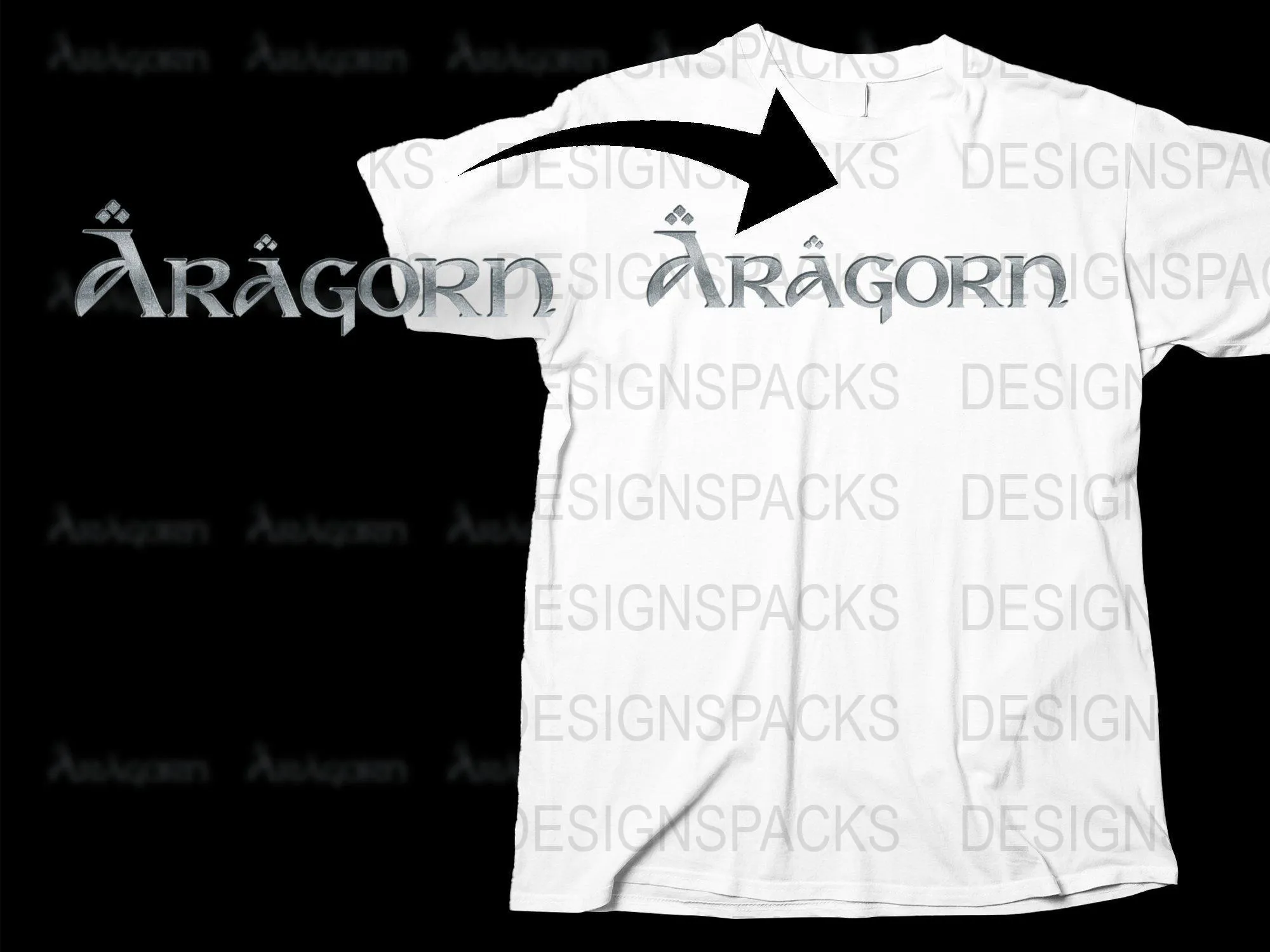 Aragorn Logo Design Graphic Cool Png Digital Download