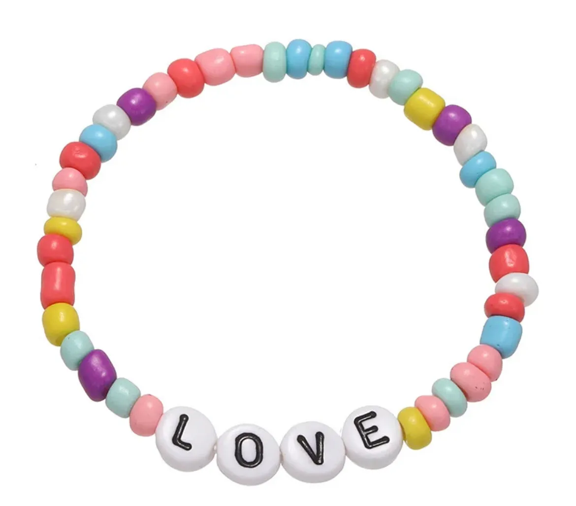 Beaded Word Stretch Bracelets