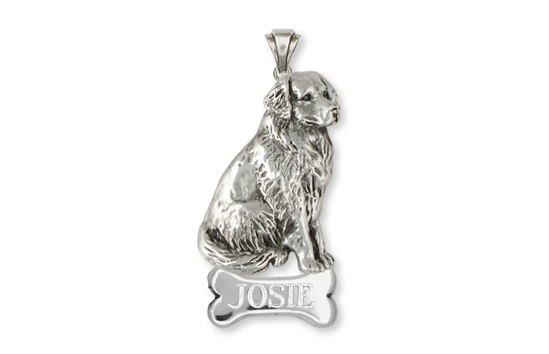 Bernese Mountain Dog Pendant Jewelry Sterling Silver Handmade Dog Pendant BMD1-NP