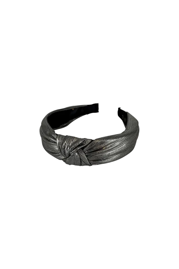 Black Colour T Hair Band Raquel Silver 2059