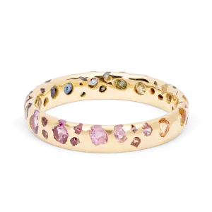 Blossom Crush Gradient Confetti Ring - Made to Order