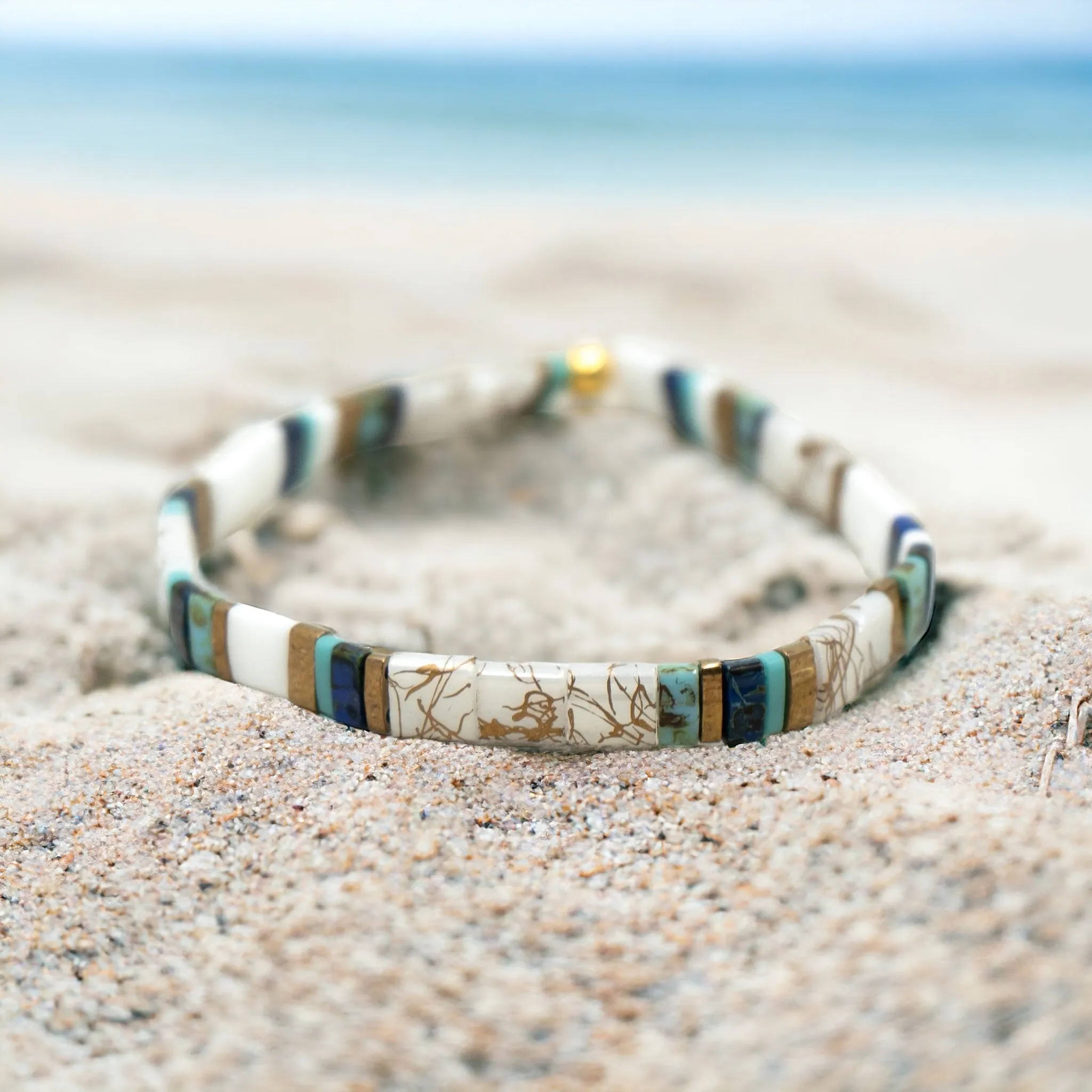 BLUE HILL BAY - Tila Bead Bracelet | Single