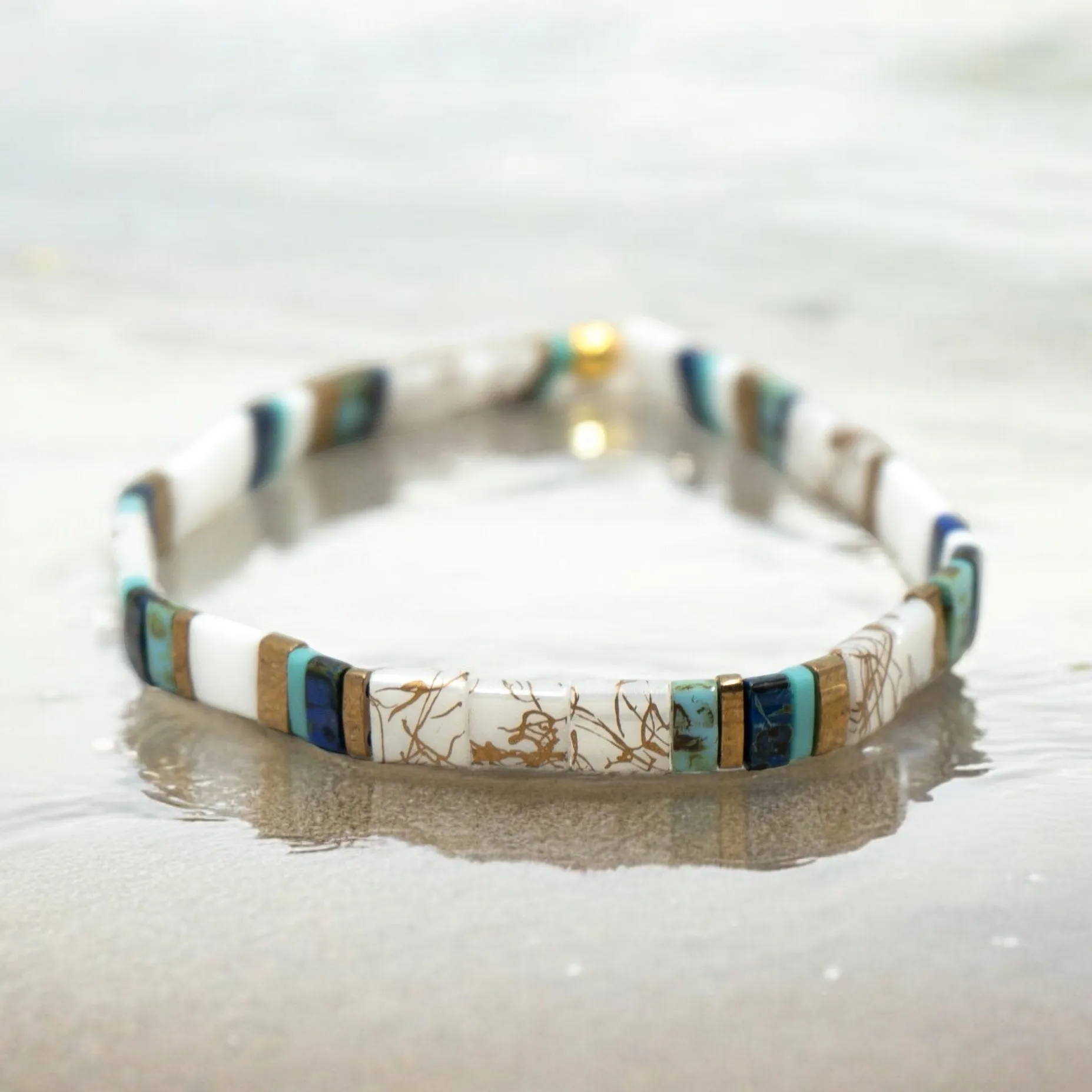 BLUE HILL BAY - Tila Bead Bracelet | Single