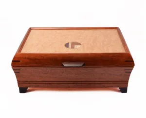 Bubinga Jewelry Box with Legs