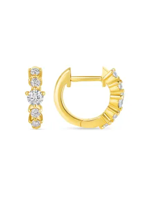 Cailyn Diamond Huggie Earrings 14K