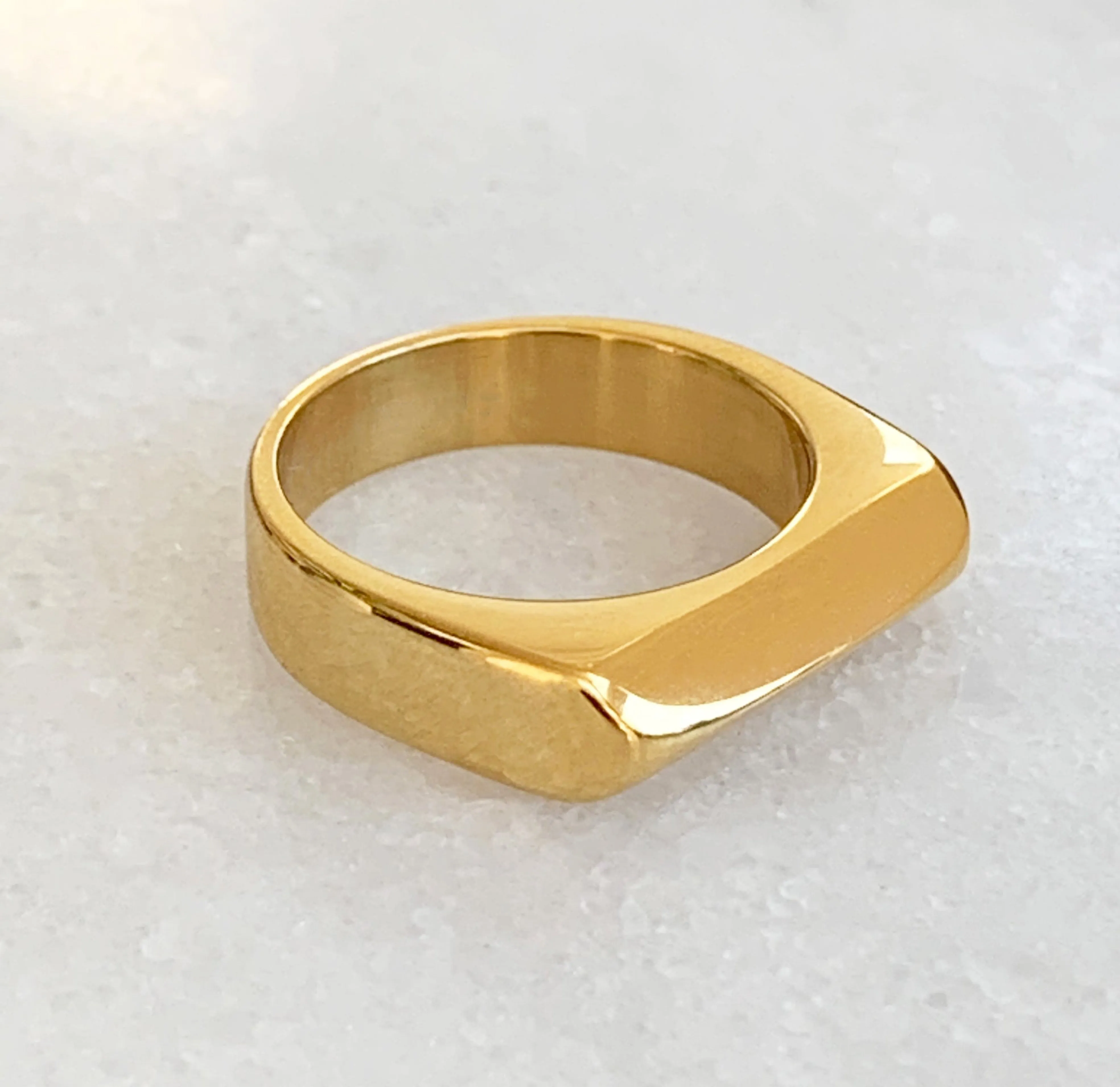 CARTER GOLD BAR DOME RING