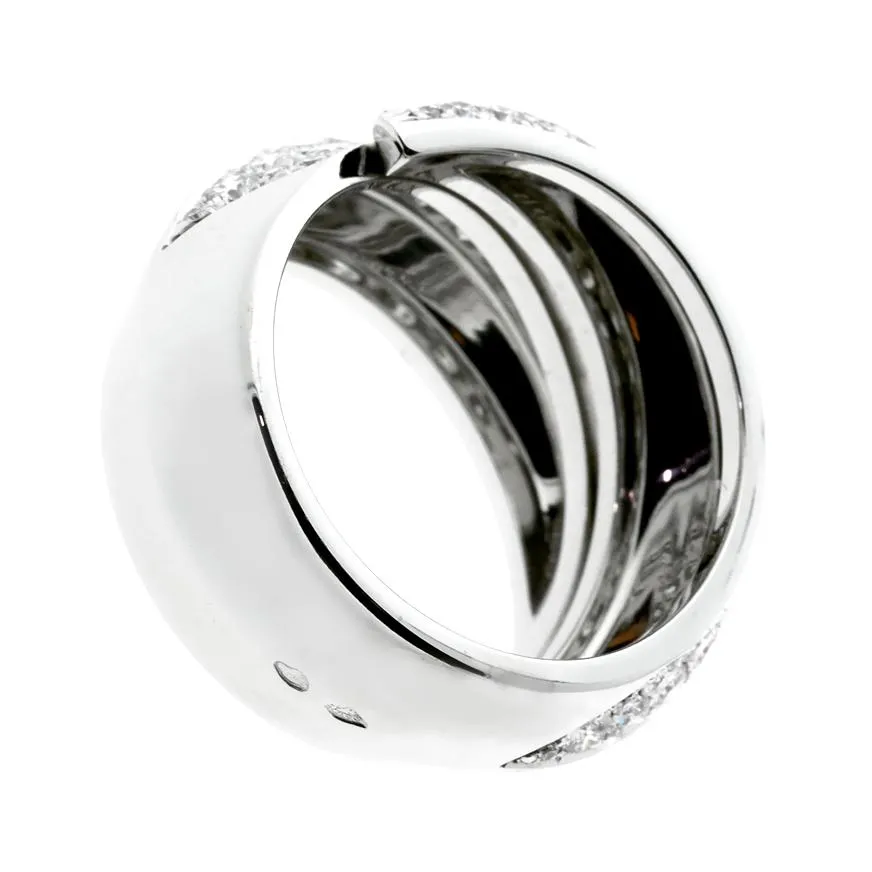 Cartier Bypass Panthere Diamond Ring