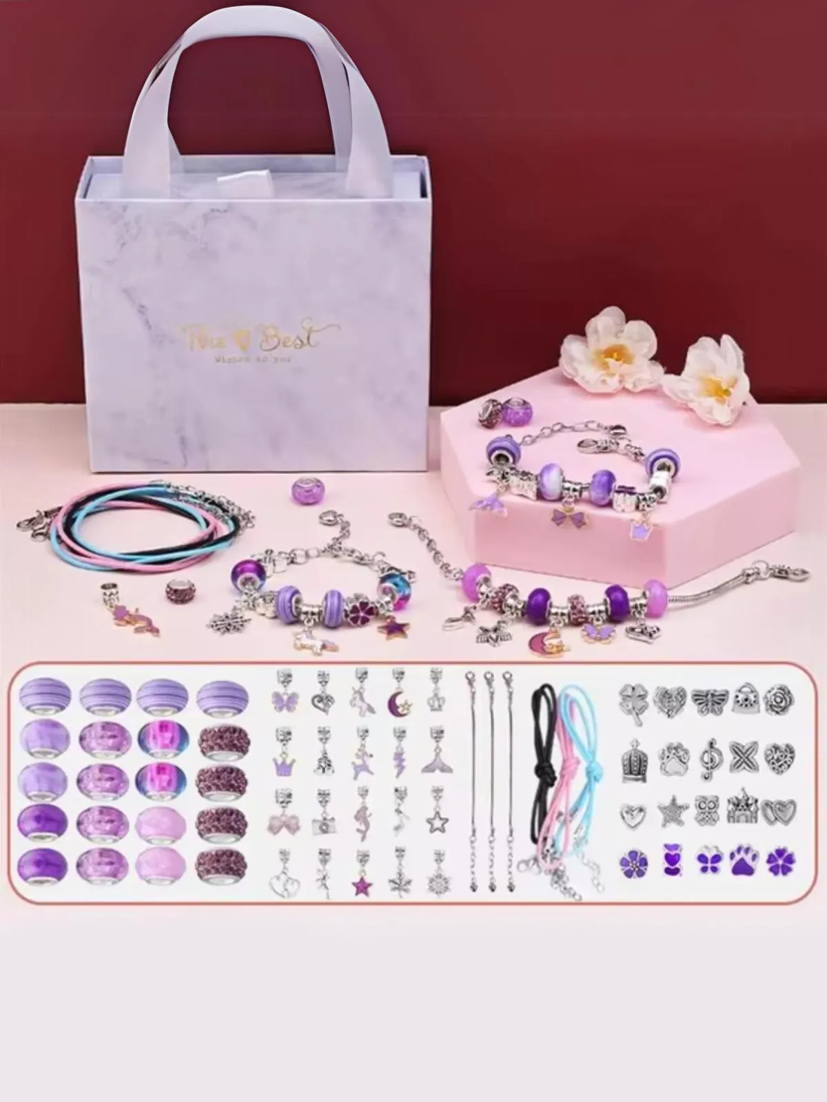 Colorful DIY Bracelet Pendant Bead Kit