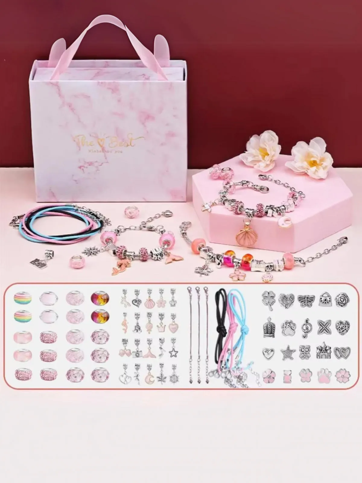 Colorful DIY Bracelet Pendant Bead Kit