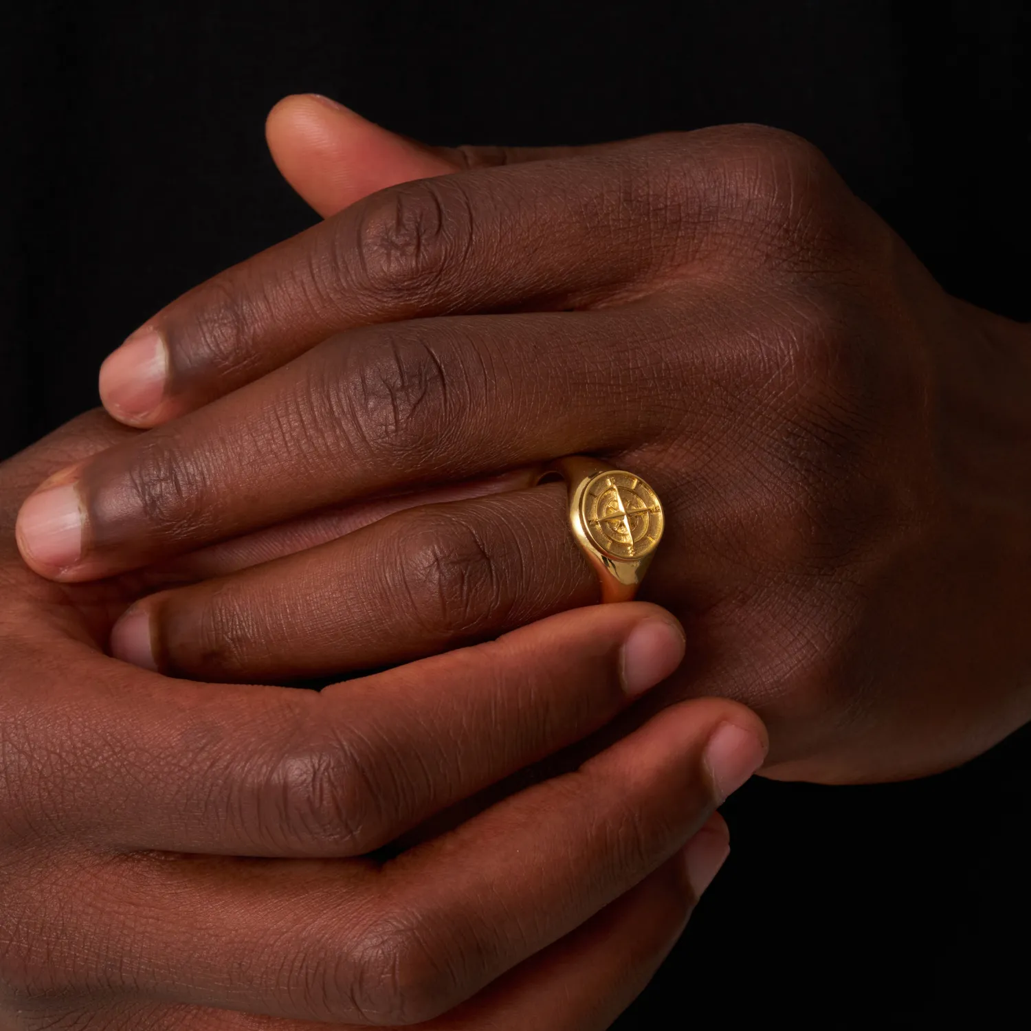 Compass Signet Ring (Gold)