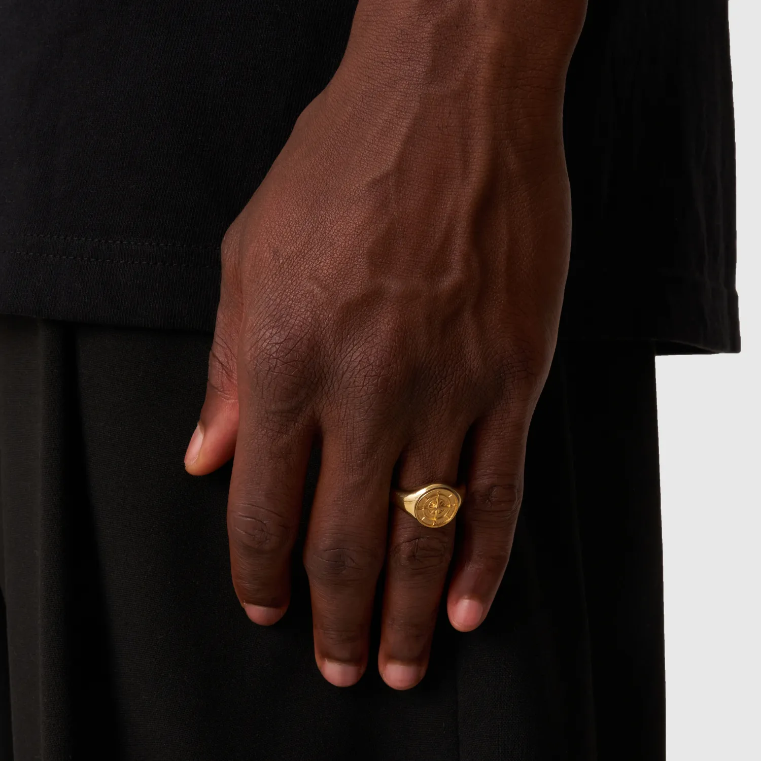 Compass Signet Ring (Gold)