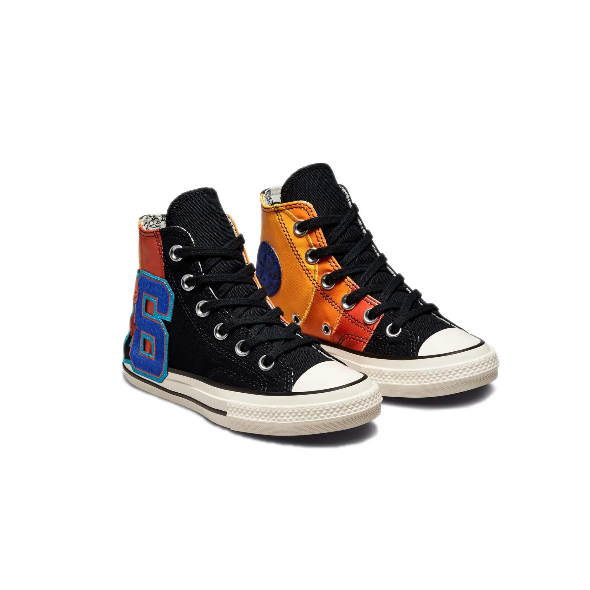 Converse Pre-School Chuck 70 HI Shoes 'Black/Mantra Orange'