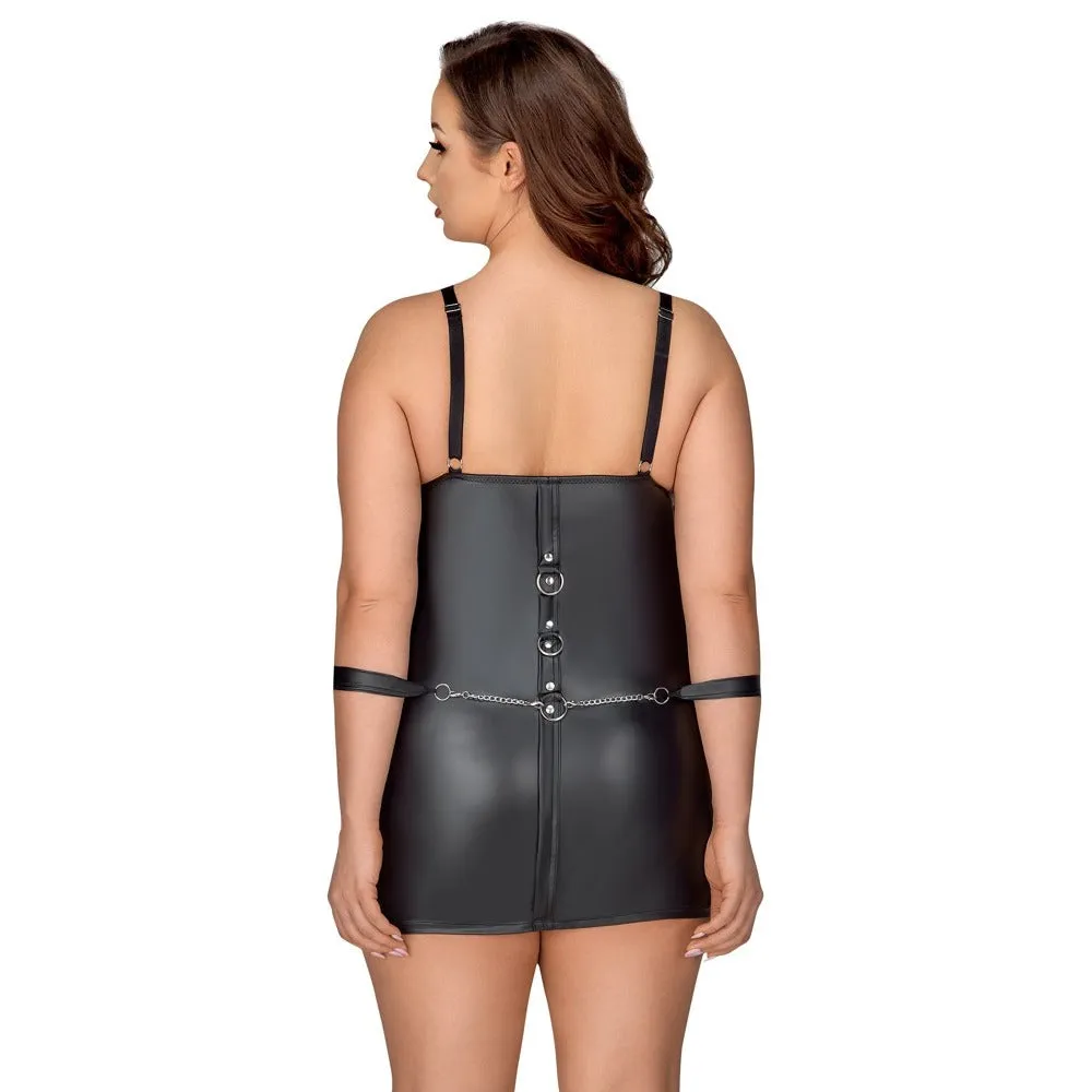 Cottelli Curves Bondage Plus-Size Dress Black