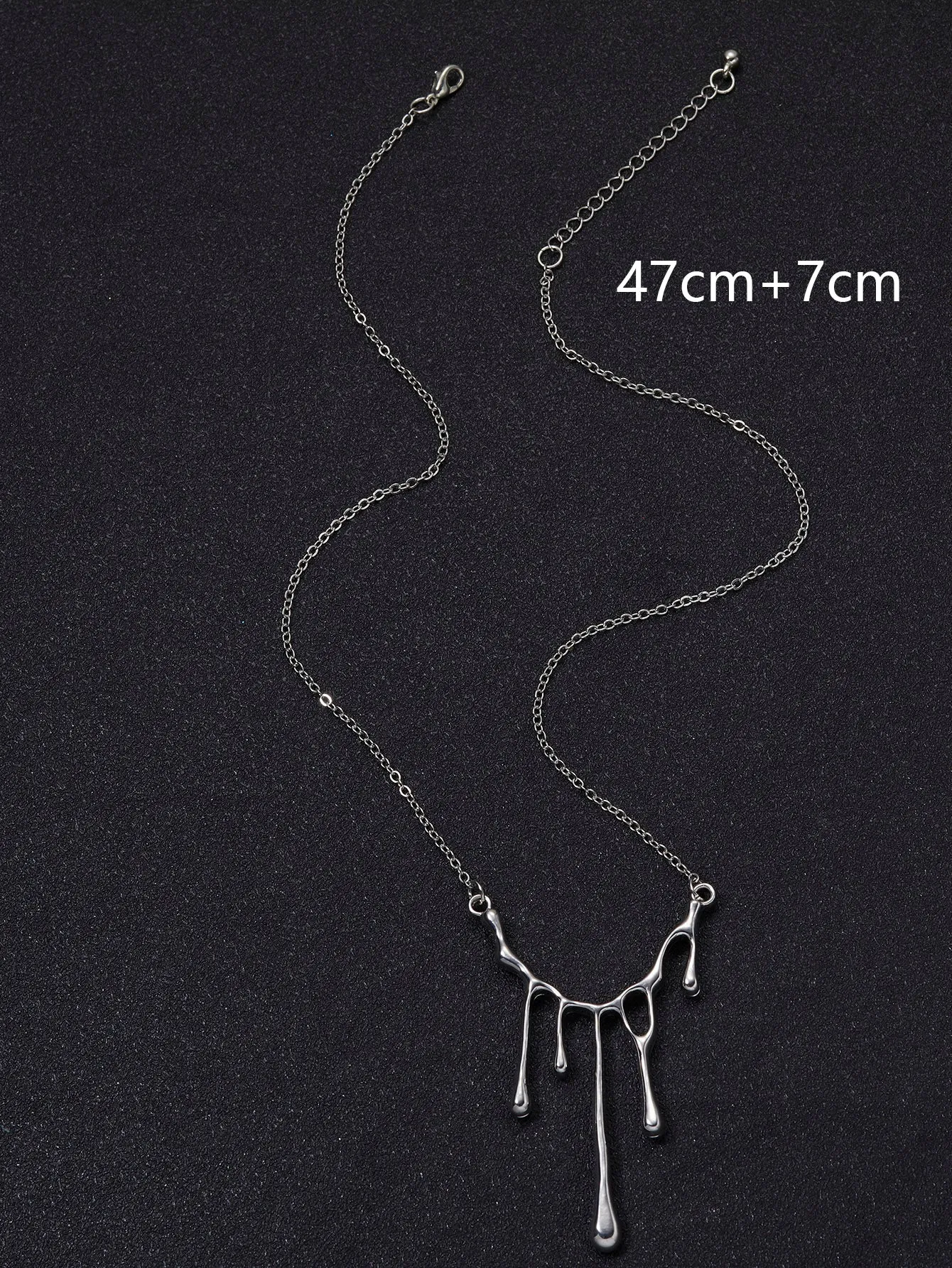 Creative Drip Pendant Necklace Stainless Steel for Men Jewelry for Men Jewelry