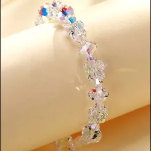 Crystal Butterfly Beaded Bracelets Multi Colors