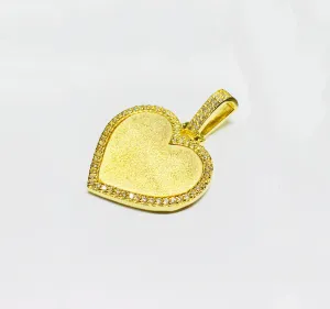 Diamond Heart picture Pendant (14K).