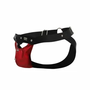 Dngeon Peekaboo Jockstrap Red One Size