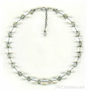 Elegant Rock Crystal Beaded Necklace