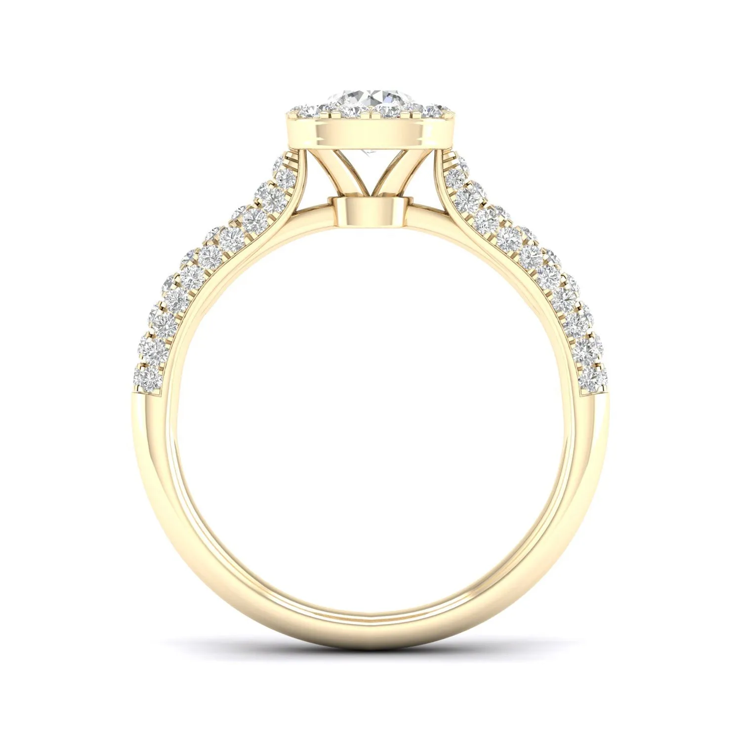 Embellished Iconic Round Halo Ring