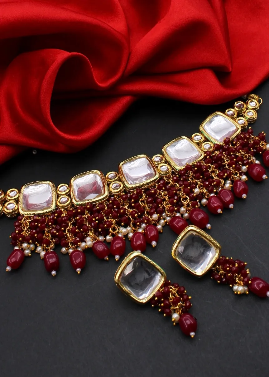 FASHIONABLE KUNDAN CHOKER