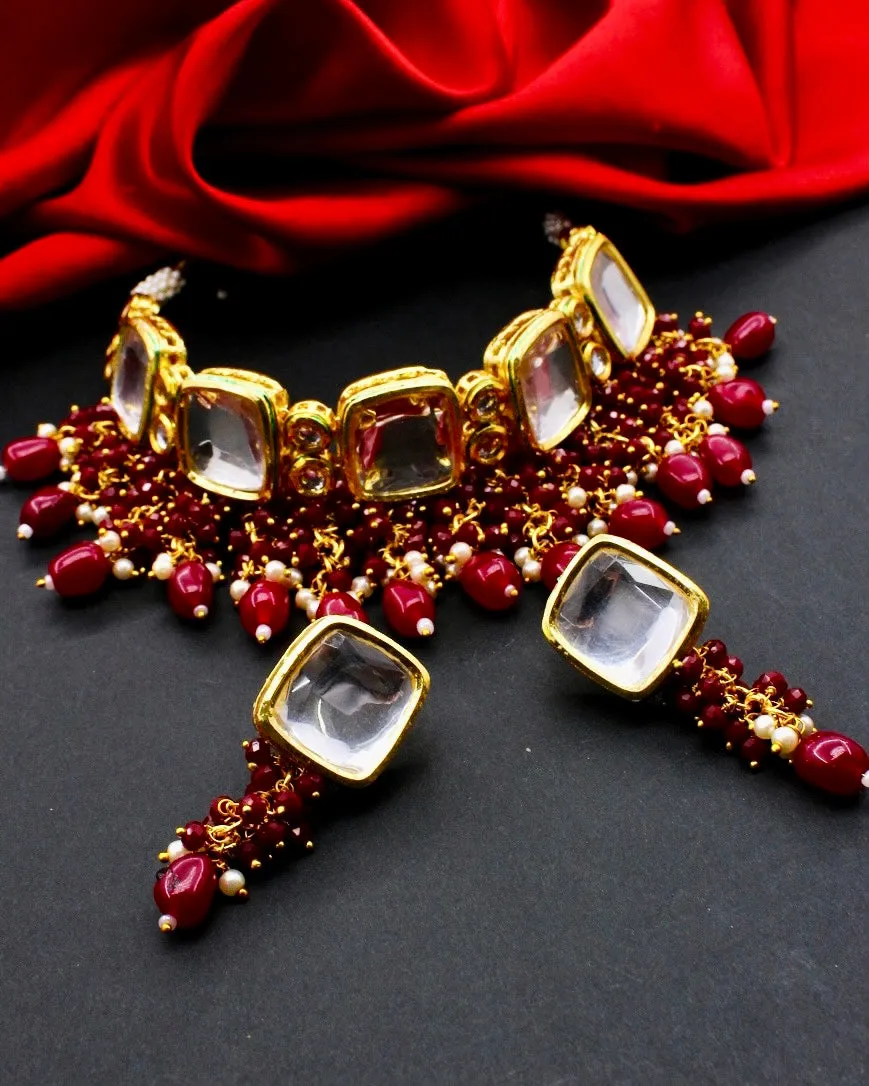 FASHIONABLE KUNDAN CHOKER