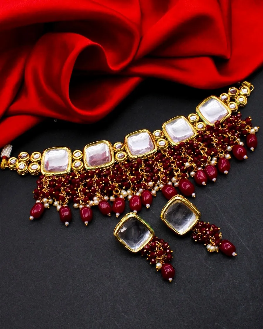 FASHIONABLE KUNDAN CHOKER