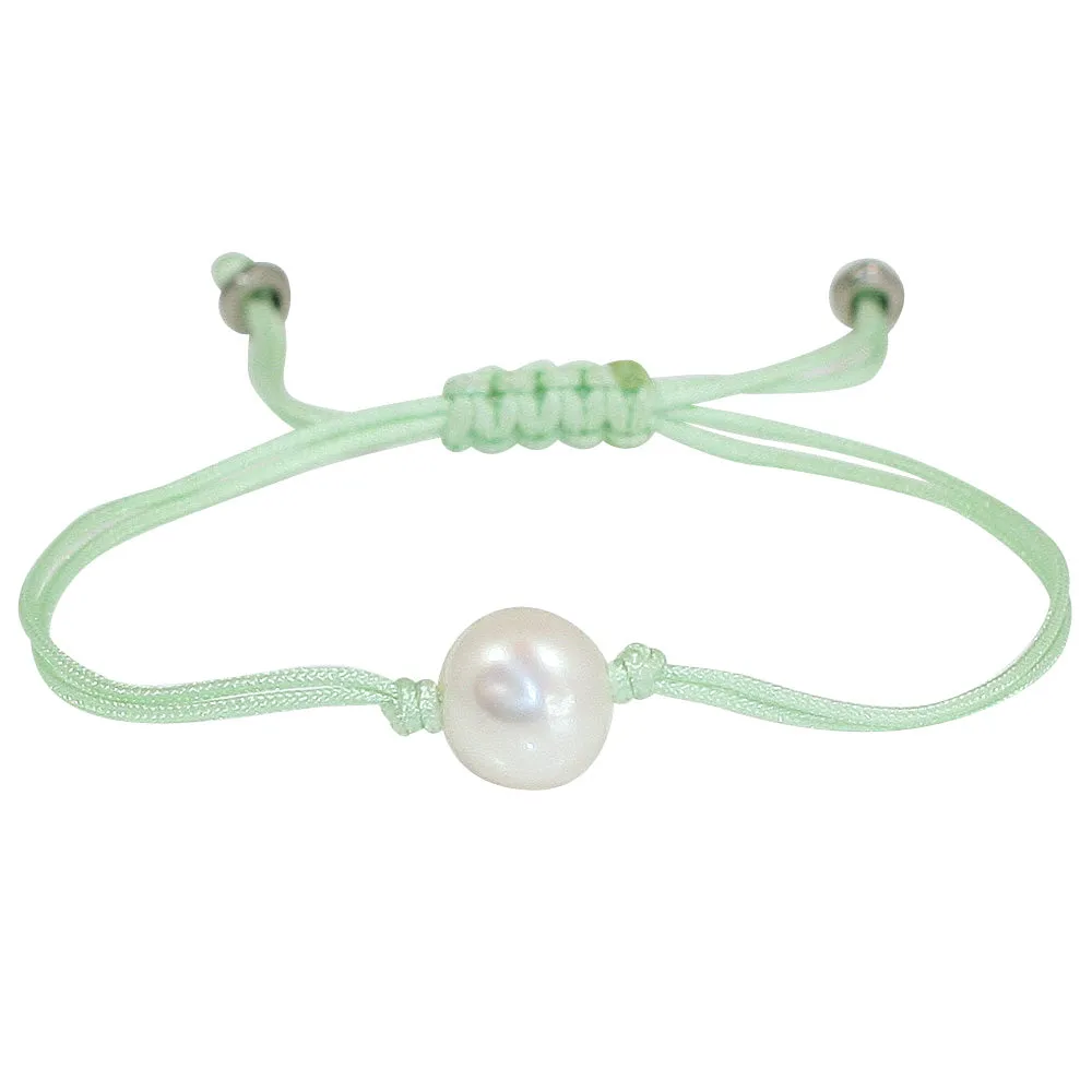 Freshwater Pearl Splash Bracelet in Mint