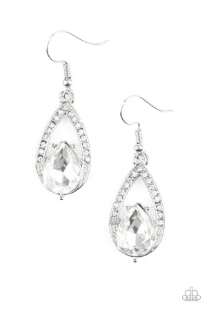 Gatsby Grandeur White-Earrings