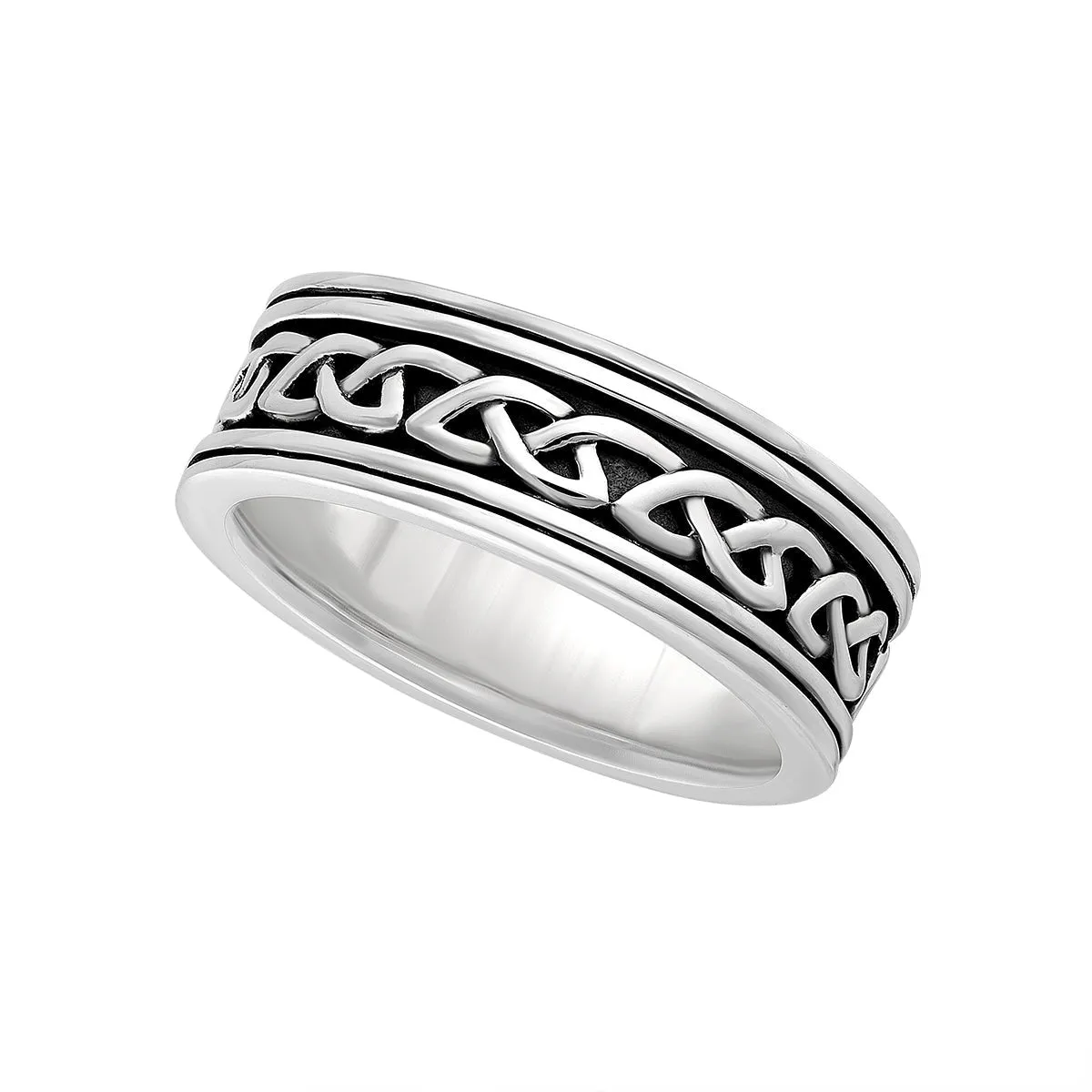 Gents Celtic Silver Band