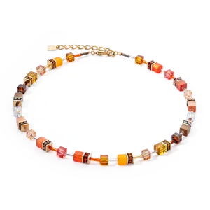 GeoCUBE® Iconic necklace Sunset gold