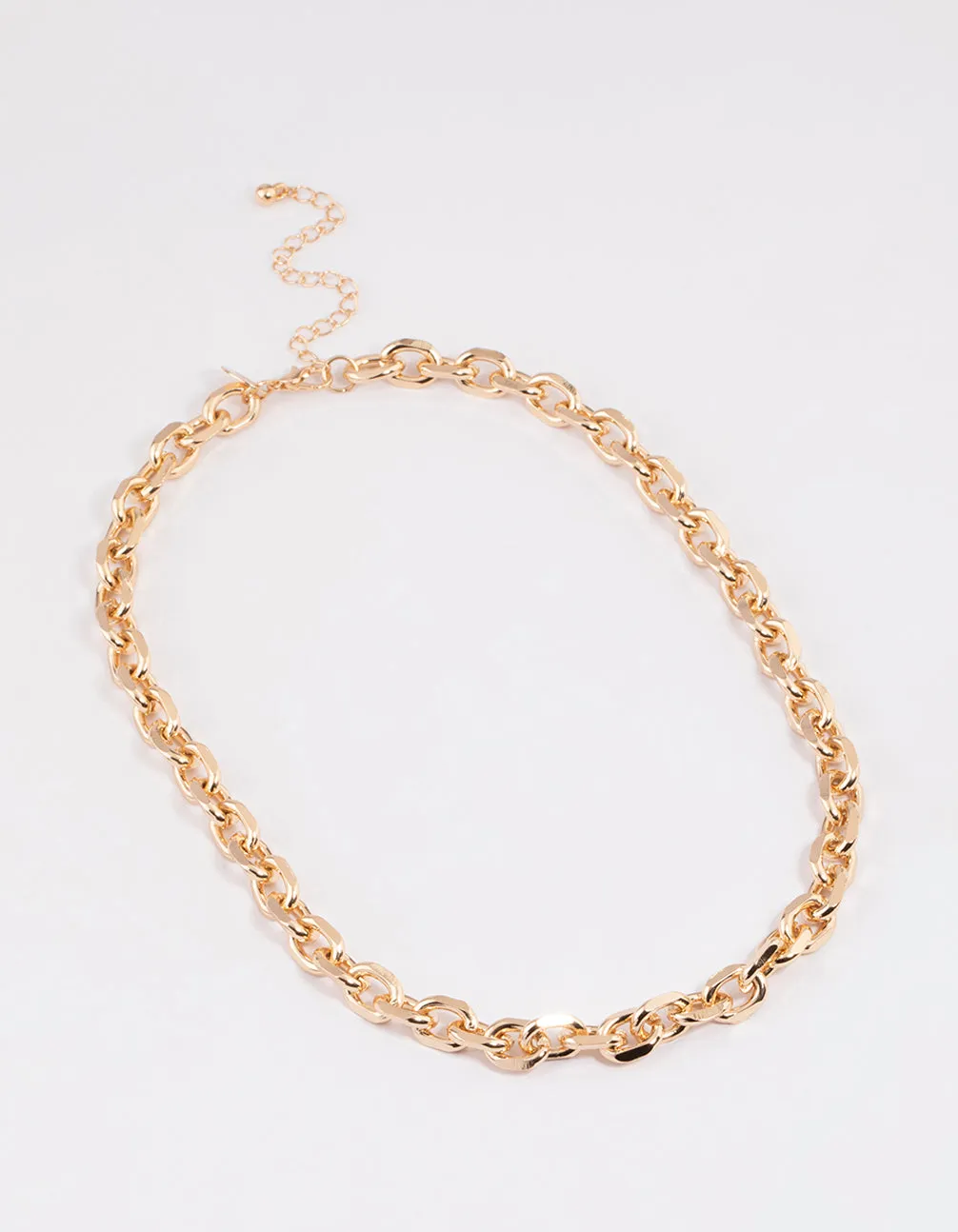 Gold Cable Chain Necklace