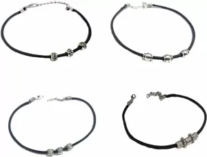 Gurjari Jewellers Thread Anklet Cotton Dori Anklet (Pack of 4)