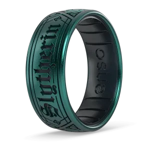 Harry Potter Silicone Ring - Slytherin - Emerald/Black Pearl