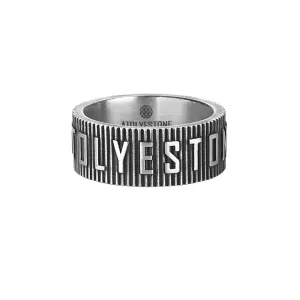 Iconic Atolyestone Band Ring - Solid Silver