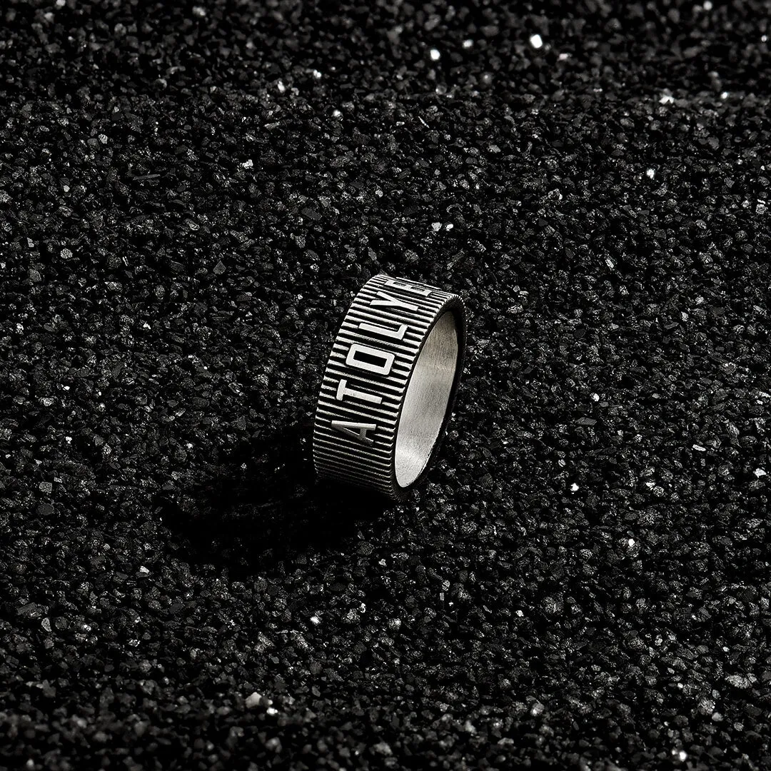 Iconic Atolyestone Band Ring - Solid Silver