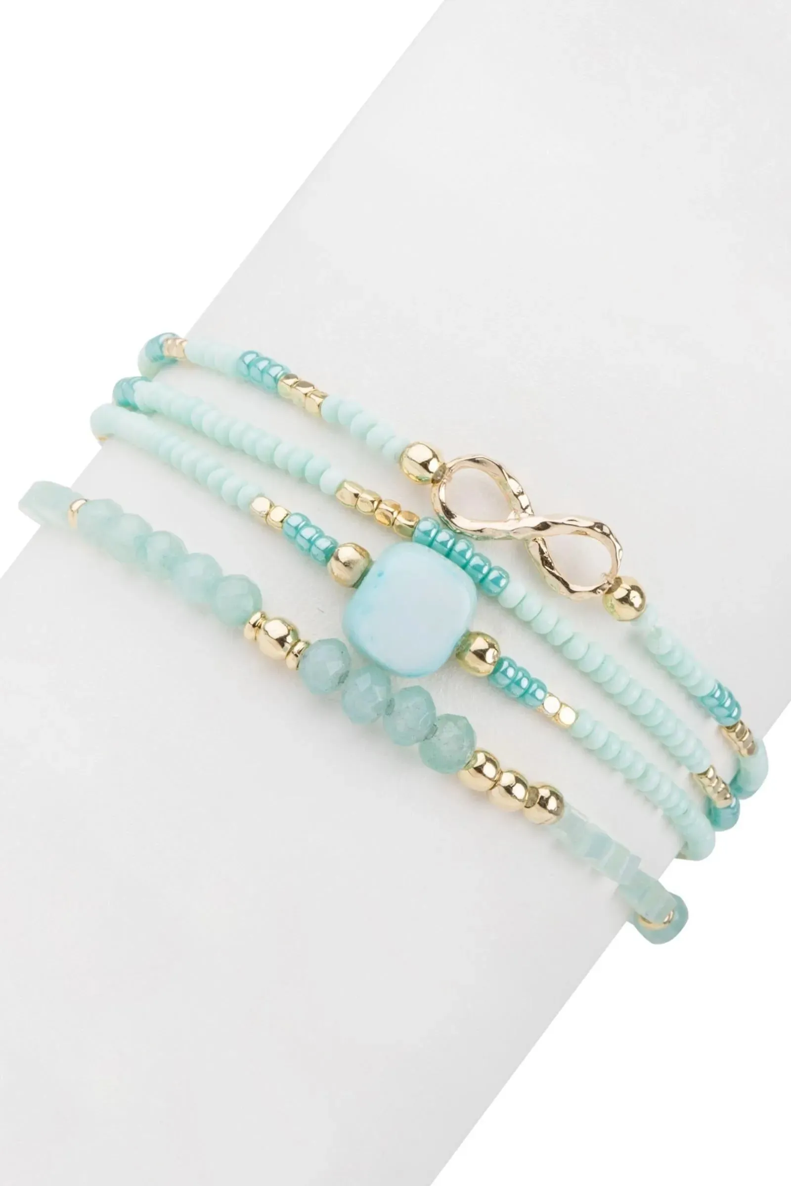 Infinity Beaded Bracelet Set