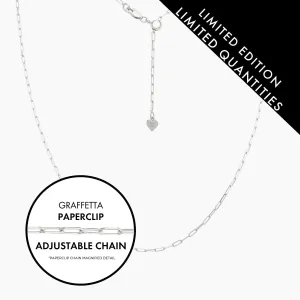 Italian Graffetta Paperclip Adjustable Chain