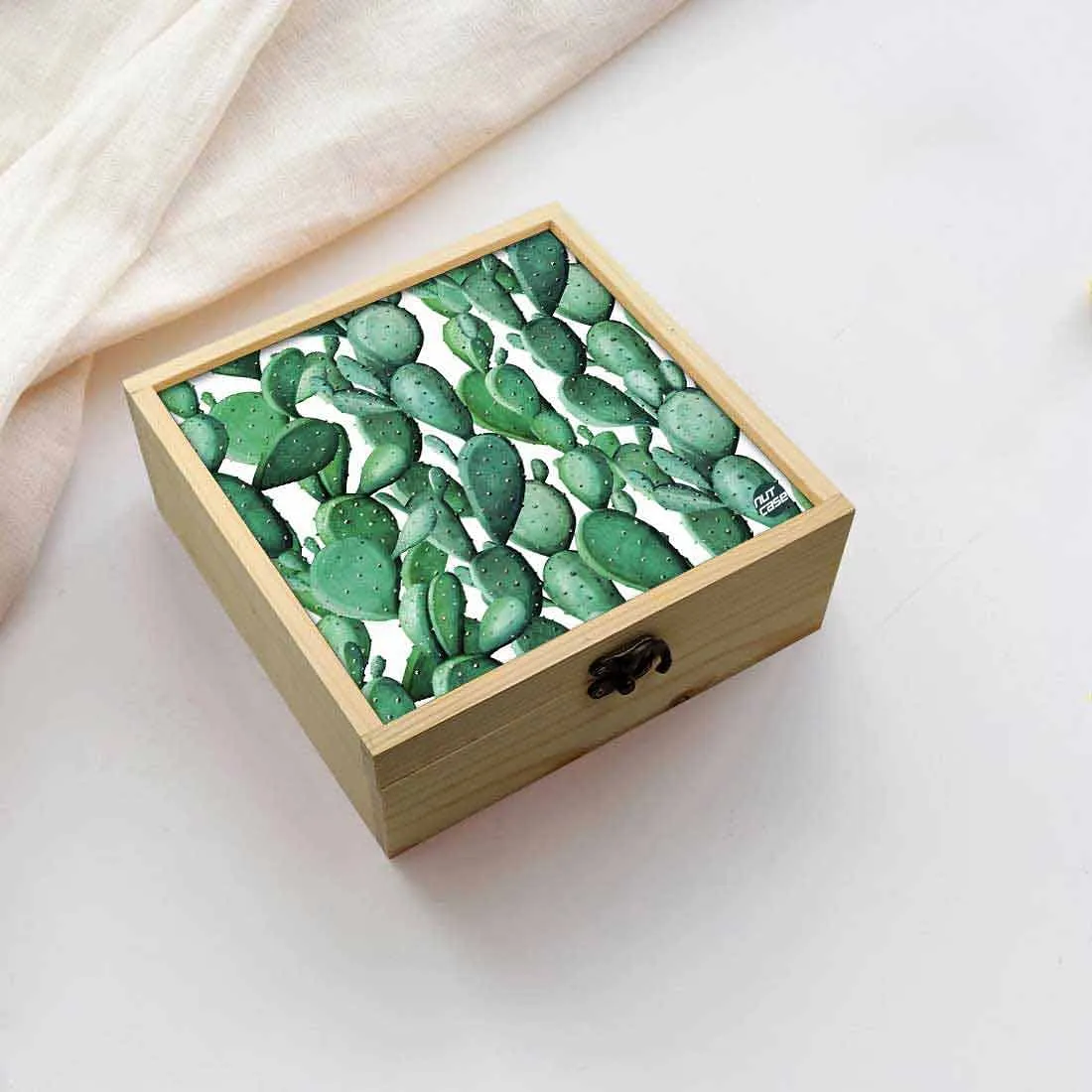 Jewellery Box Makepup Organizer -  Cactus