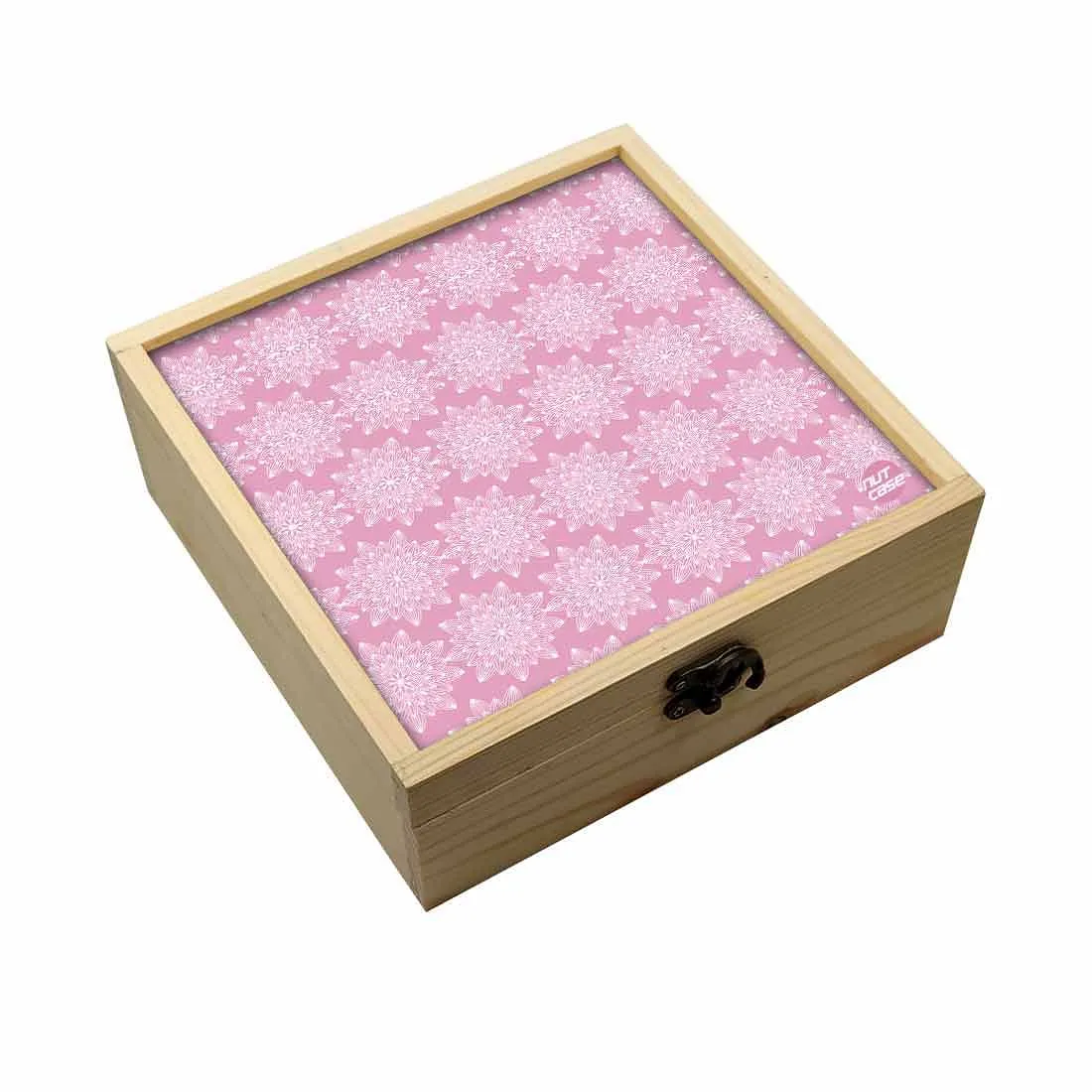 Jewellery Box Makepup Organizer -  Pink Flower