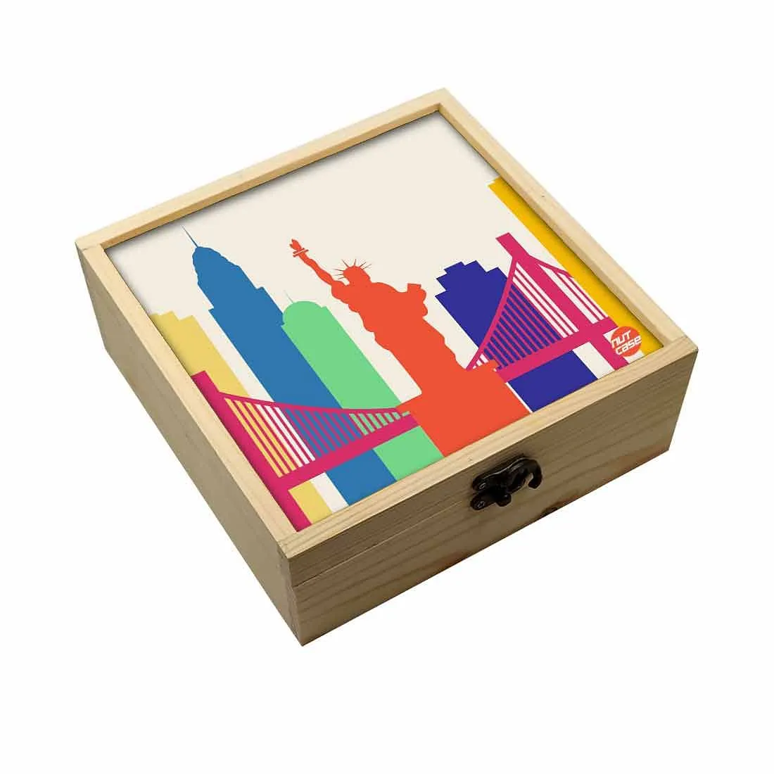 Jewellery Box Makepup Organizer -  Statue Of Liberty