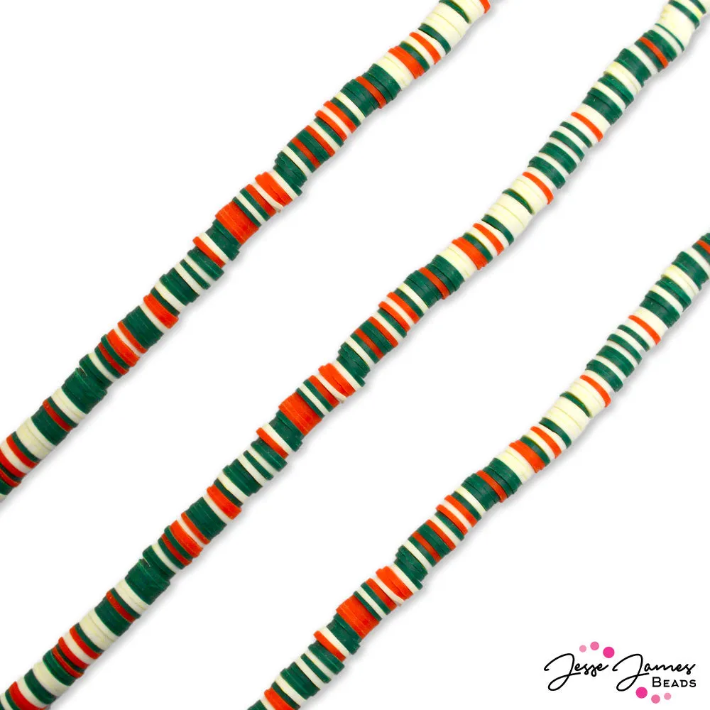 JJB Heishi Bead Strand in Christmas Magic