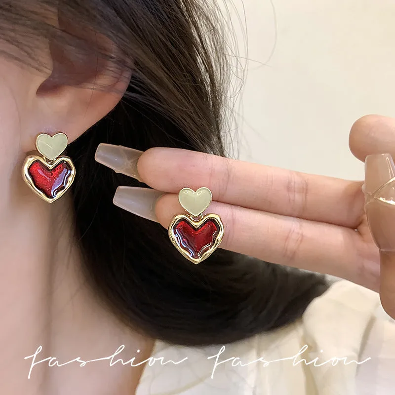 Just Lil Things Red Drop Earrings JLT12623