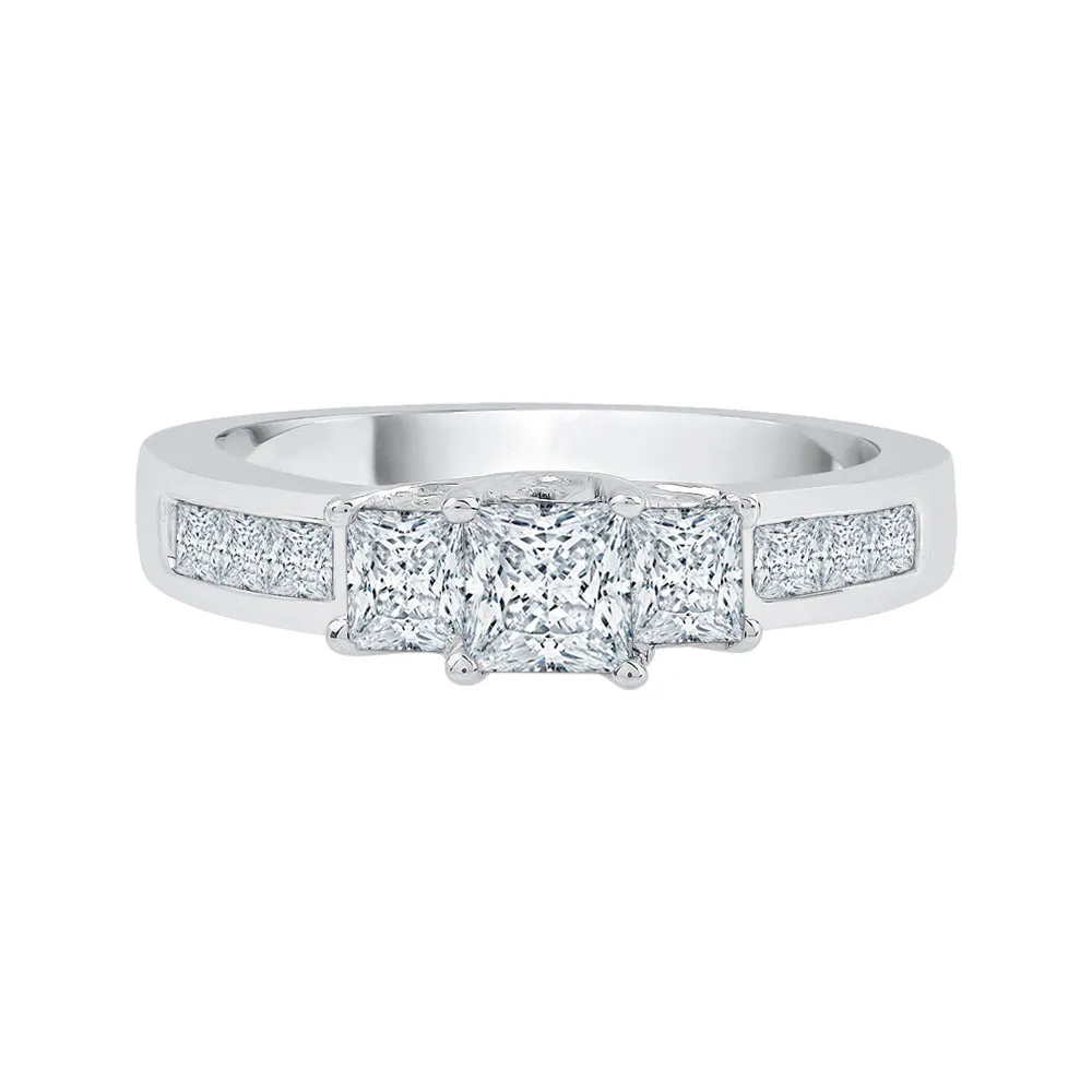 KATARINA Princess Cut Diamond Engagement Ring (1/2 cttw)