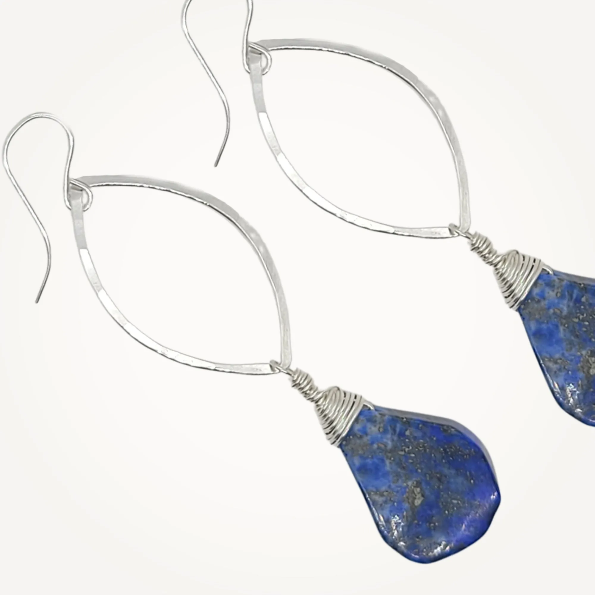 Lapis Lazuli Marquise Earrings