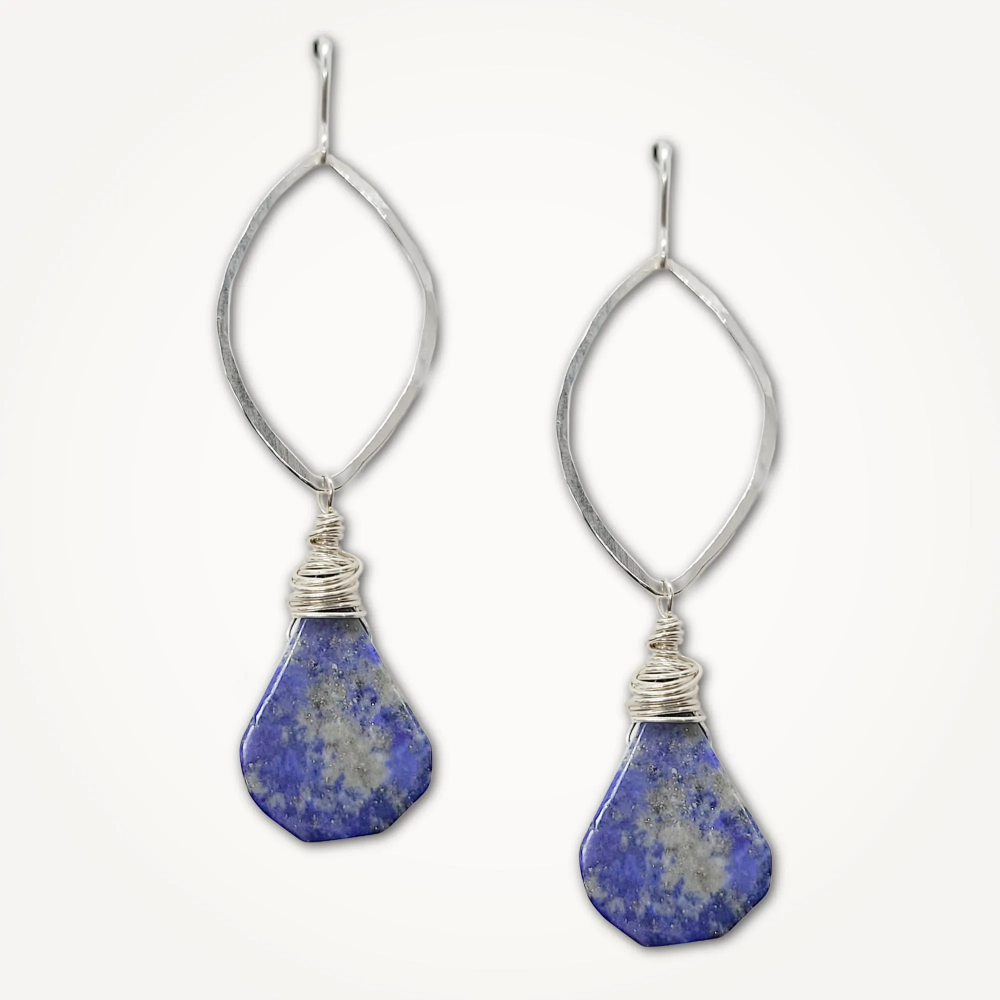 Lapis Lazuli Marquise Earrings